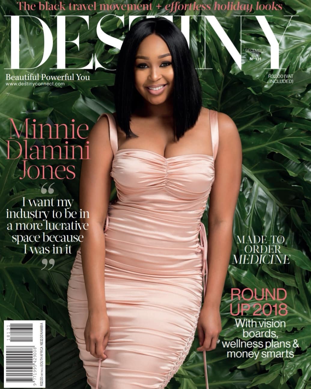 Minnie Dlamini Is Stunning On The Cover Of Destiny Connect Magazine S December Issue Bn