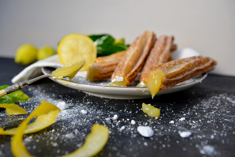 Lemon Churro Bites and Lemon Glaze - The Perfect Movie Night Snack!