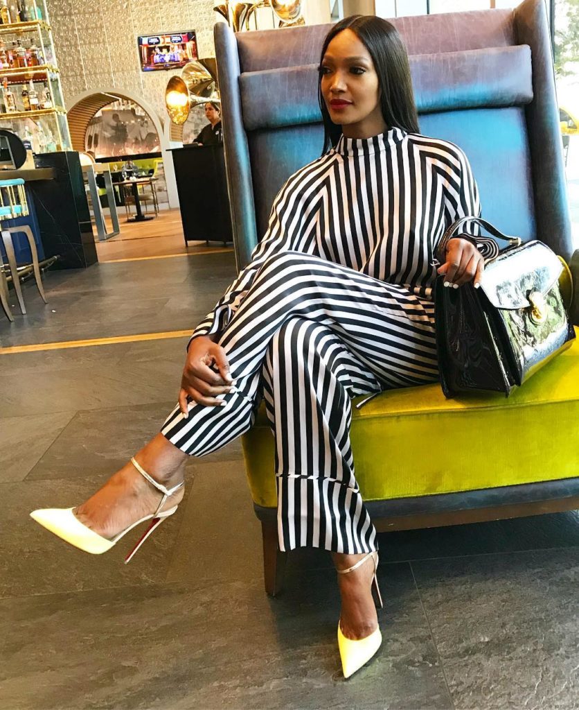 We Wouldn't Mind If Millen Magese Gifted Us this Chic, Striped Outfit ...