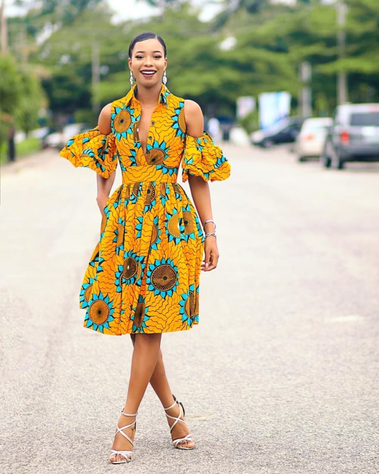 Angel Obasi Shows multiple ways to rock Ankara in your everyday style