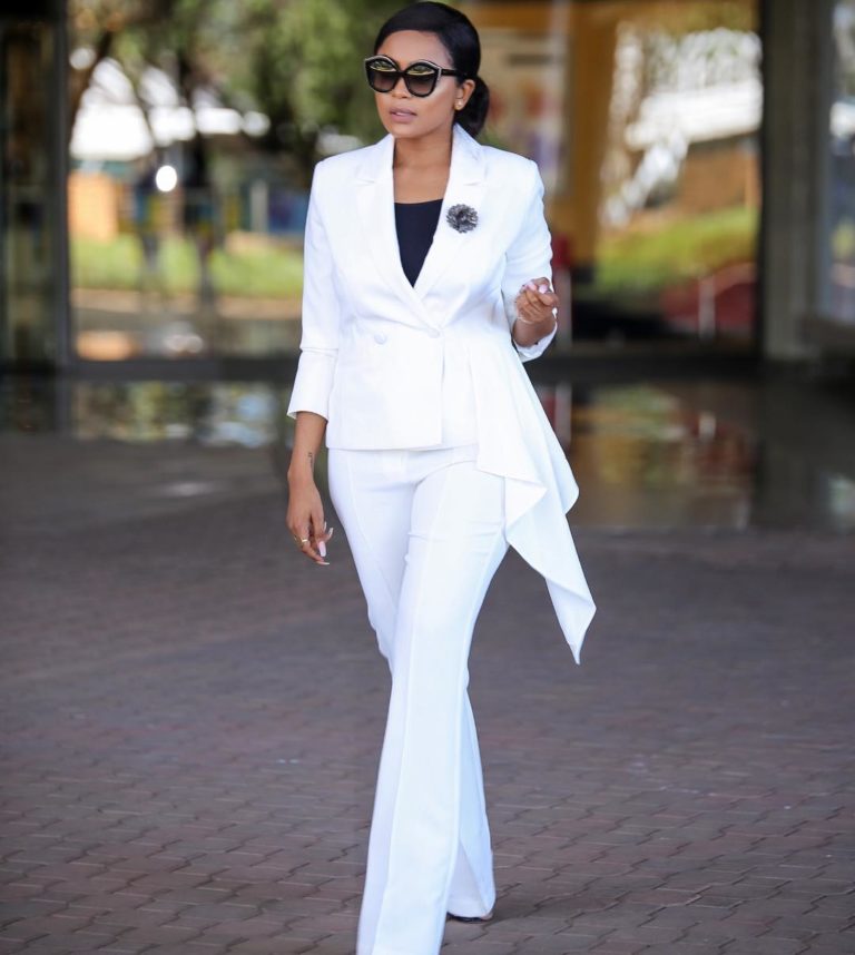 Lerato Kganyago Is a Vision In All White Suiting | BN Style