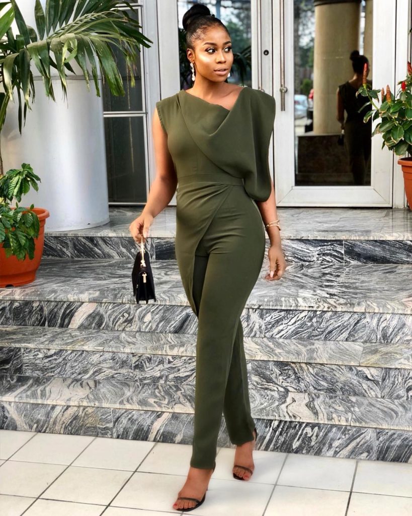 Fact: Lilian Afegbai Looks Impossibly Chic in Army Green | BN Style