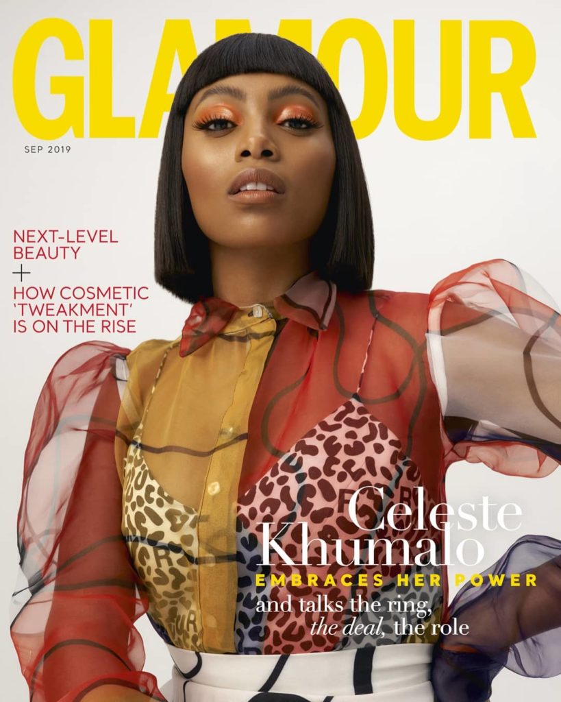 Celeste Khumalo Looks Drop-Dead Gorgeous On The Cover Of Glamour SA's ...